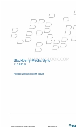 Blackberry MEDIA SYNC 릴리스 노트