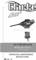 Clarke CTC150 Manuel d'utilisation et d'entretien