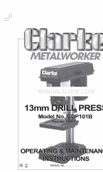 Clarke Metalworker CDP101B Kullanım ve Bakım Kılavuzu