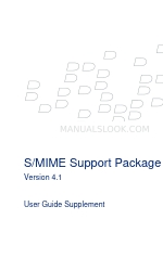 Blackberry S-MIME SUPPORT PACKAGE VERSION 4.1 - Benutzerhandbuch