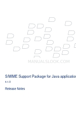 Blackberry S/MIME Support Package for Java applications 4.1.0 Uwaga dotycząca wydania