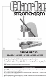 Clarke Strong-Arm AP2000 Manual