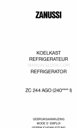 Zanussi 240****I Книга инструкций