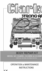 Clarke STRONG-ARM CS10SBRK Operation & Maintenance Instructions Manual