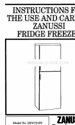 Zanussi DF47/51FF Instrucciones de uso y cuidado