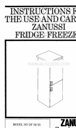 Zanussi DF56 使用上の注意