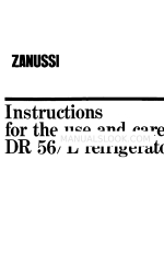 Zanussi DR 56/L Instrucciones de uso y cuidado