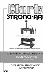 Clarke STRONG-ARM CSA10BB Operation & Maintenance Instructions Manual