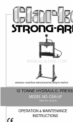 Clarke STRONG-ARM CSA12F Operation & Maintenance Instructions Manual