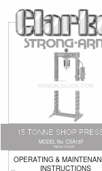 Clarke Strong-Arm CSA15F Operating & Maintenance Instructions