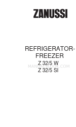 Zanussi Z 32/5 W Livret d'instructions