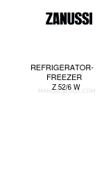 Zanussi Z 52/6 W Livret d'instructions