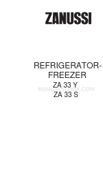 Zanussi ZA 33 Y Instruction Booklet