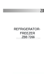 Zanussi ZBB 7266 Instruction Booklet