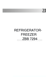 Zanussi ZBB 7294 Instruction Booklet