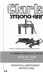 Clarke STRONG-ARM CSA4B 운영 및 유지보수 지침 매뉴얼