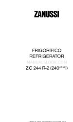 Zanussi ZC 244 R-2 Manuel d'instruction