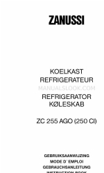 Zanussi ZC 255 AGO Instrukcja obsługi