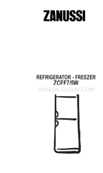 Zanussi ZCFF7/5W Livret d'instructions