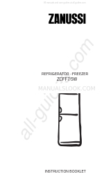 Zanussi ZCFF7/5W 取扱説明書