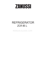 Zanussi ZCR 85 L Instruction Booklet