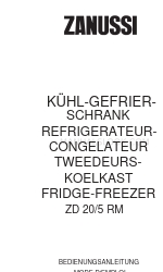Zanussi ZD 20/5 RM Instruction Booklet