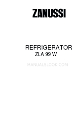 Zanussi ZEL 296 Instruction Booklet