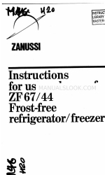 Zanussi ZF 67/44 Manual de instruções de utilização e cuidados