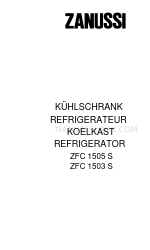 Zanussi ZFC 1503 S Livret d'instructions