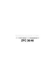 Zanussi ZFC 36 Benutzerhandbuch