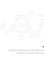 Blackberry WINDOWS LIVE MESSENGER FOR SMARTPHONES Panduan Pengguna