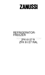 Zanussi ZFK 61/27 R Instruction Booklet