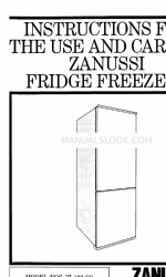 Zanussi ZI 180/80 Instructions pour l'utilisation et l'entretien