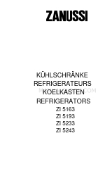 Zanussi ZI 5163 Instruction Booklet