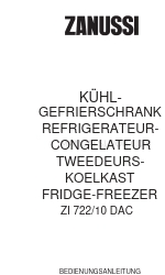 Zanussi ZI 710 DAC Livret d'instructions