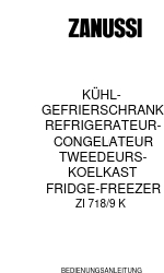 Zanussi ZI 718 K Folheto de instruções