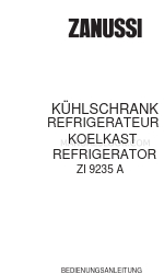 Zanussi ZI 9235 A Instruction Booklet