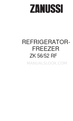 Zanussi ZK 56/52 RF Instruction Booklet