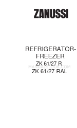 Zanussi ZK 61/27 RAL Instruction Booklet