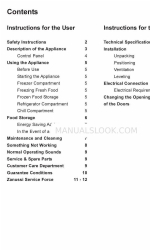 Zanussi ZK73/34EFS User Manual