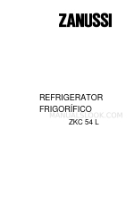 Zanussi ZKC 54 L Manual de instrucciones