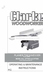 Clarke Woodworker CPT600 Operating & Maintenance Manual