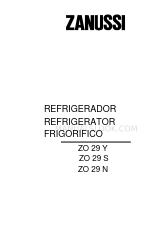 Zanussi ZO 29 N Livret d'instructions