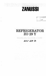 Zanussi ZO 29 N Instructieboekje