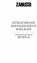 Zanussi ZP 9174 A Livret d'instructions