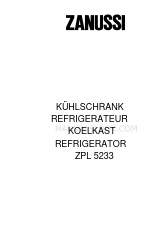 Zanussi ZPL 5163 Instruction Booklet