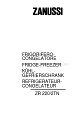 Zanussi ZR 220/2TN Instruction Booklet