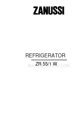 Zanussi ZR 55/1 W Instruction Booklet