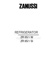 Zanussi ZR 65/1 SI Instruction Booklet