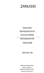 Zanussi ZRA 625 CW Instruction Book